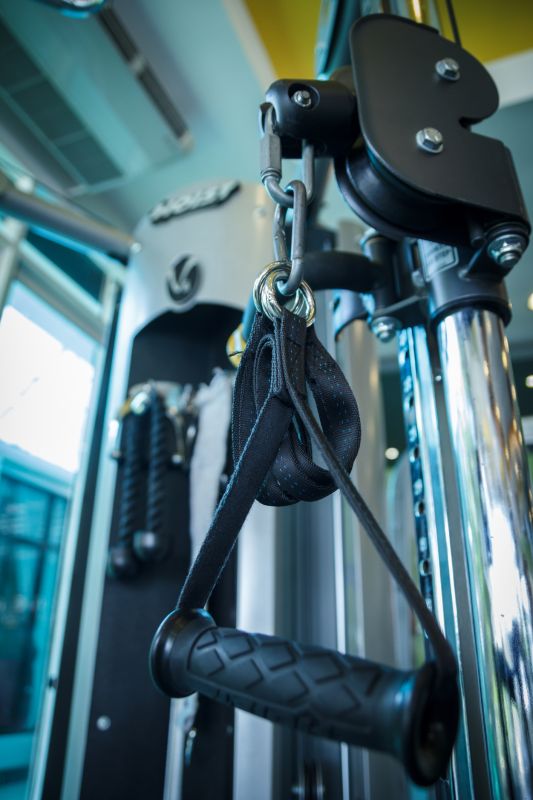 Gym Equipment Being Moved